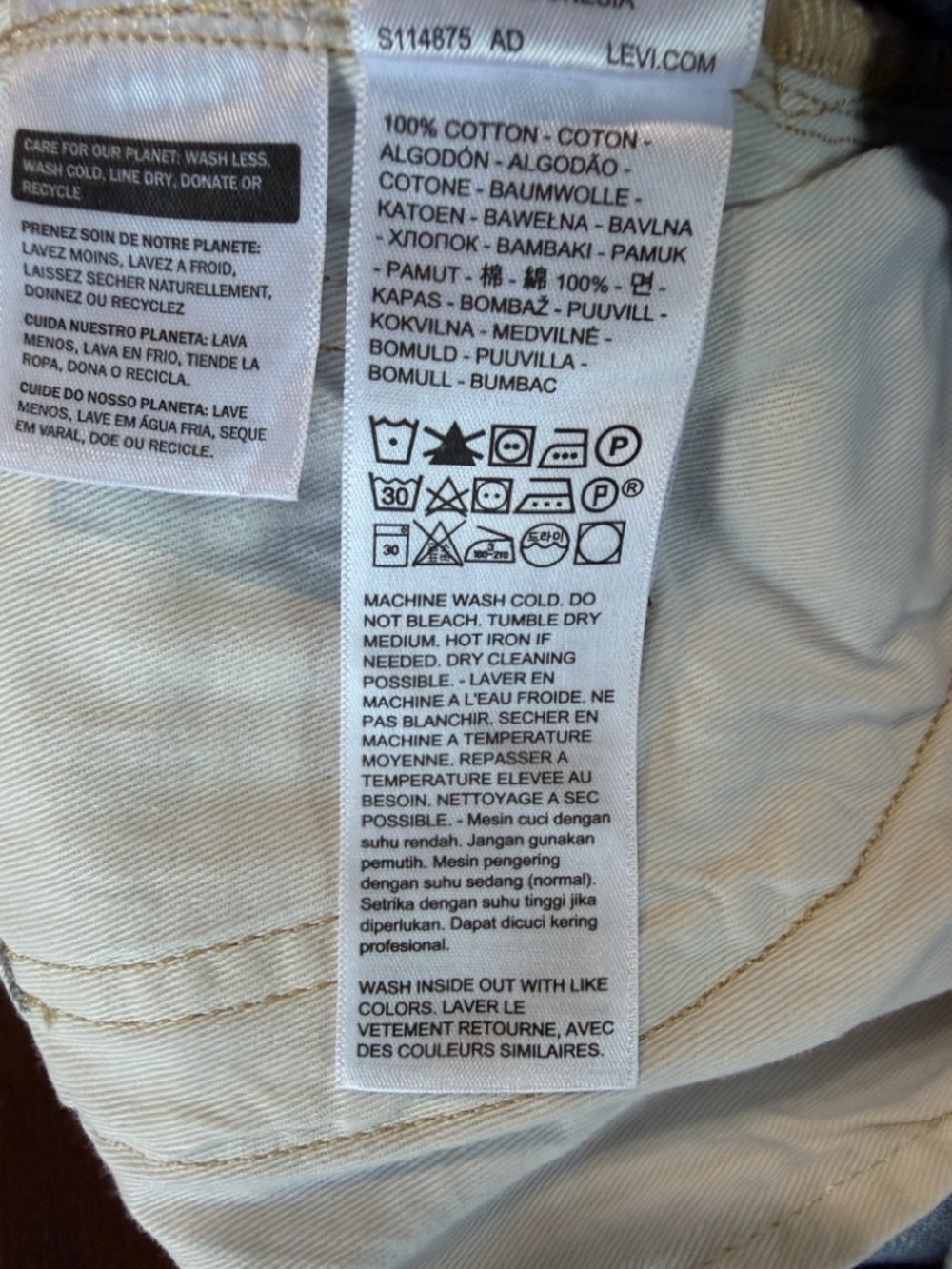 Levis Blue Tab Carpenter Jeans Japanese Fabric Limited Edition Size 28x32 NWT - Picture 12 of 14